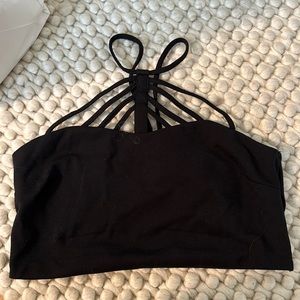Black crop top